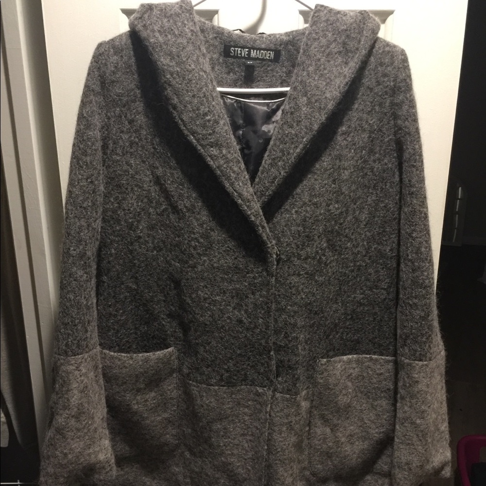 Steve Madden Grey Dress Coat